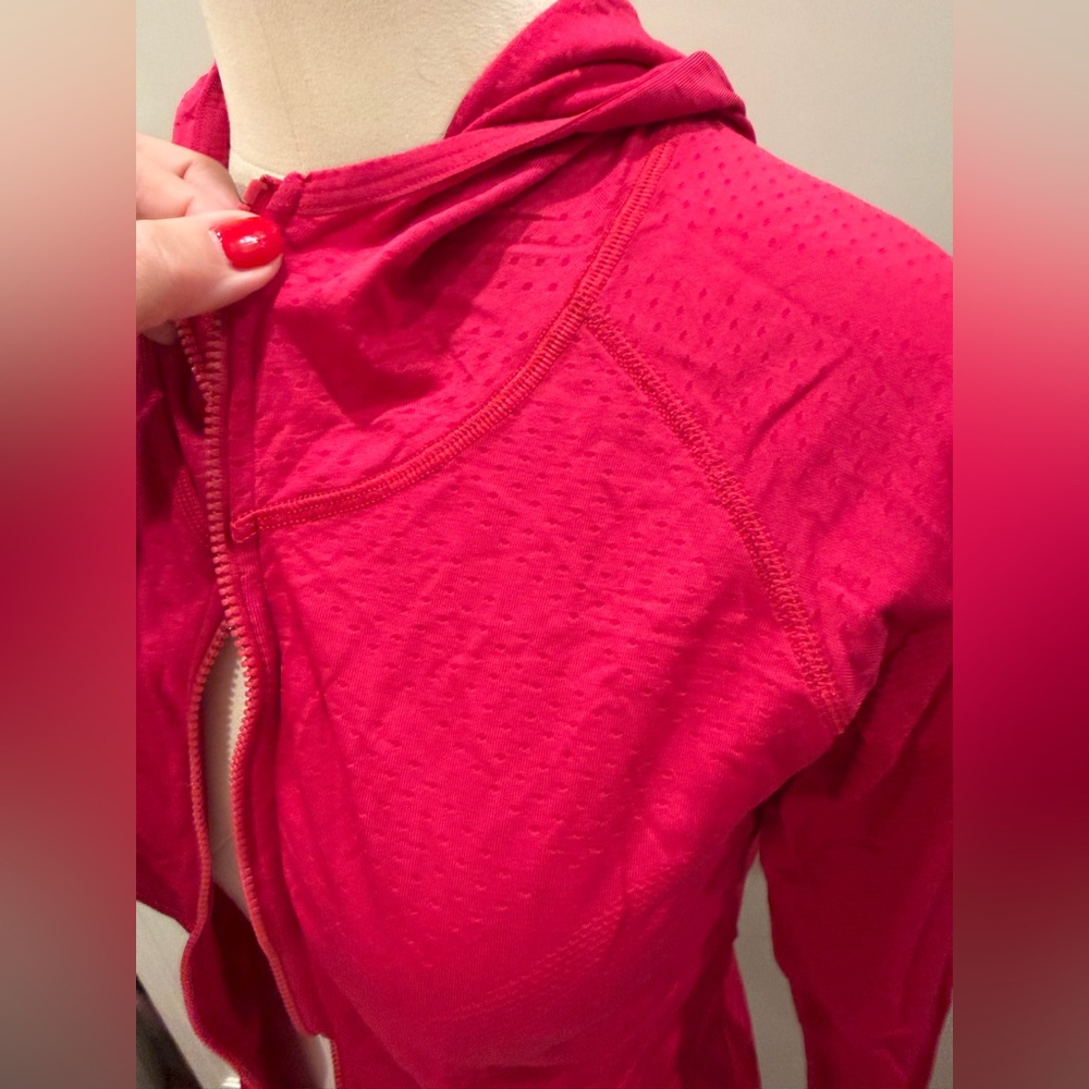 Nike pink fit dry zip Athletic Hoodie - Picture 4 of 5